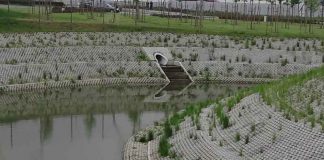 Zbiornik retencyjno-infiltracyjny – przekrój DWG