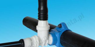 6 sposobów włączenia przyłącza wodociągowego do sieci (stal, żeliwo, PE i PVC) PRZYŁĄCZE WODOCIĄGOWE PRZEZNACZONE DO WODOCIĄGÓW Z RUR PE, PVC, ŻELIWA I STALI