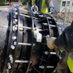 szczecin hawle nova siria (5)Montaż łączników rurowych podwójnie śrubowanych Nova Siria srl MGRF-D DN800